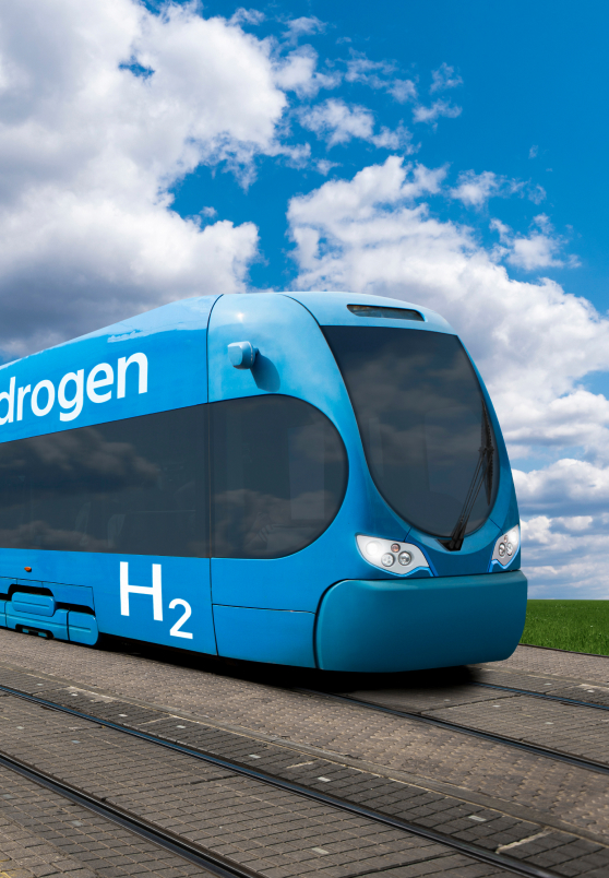Hydrogen fuel cell train